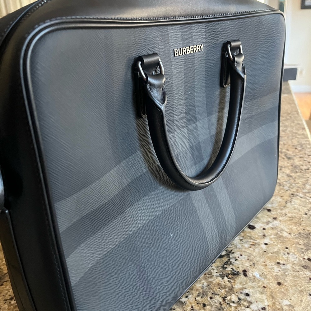 Perfectly new totally unused Burberry beautiful briefcase